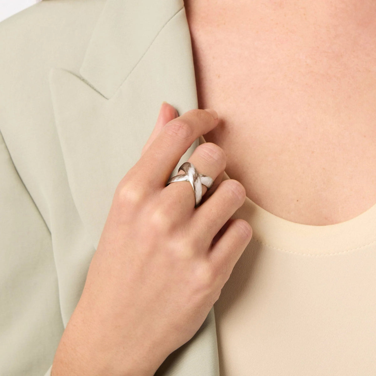 Catalina X Ring Silver - Robert's-Julie Vos-Robert's