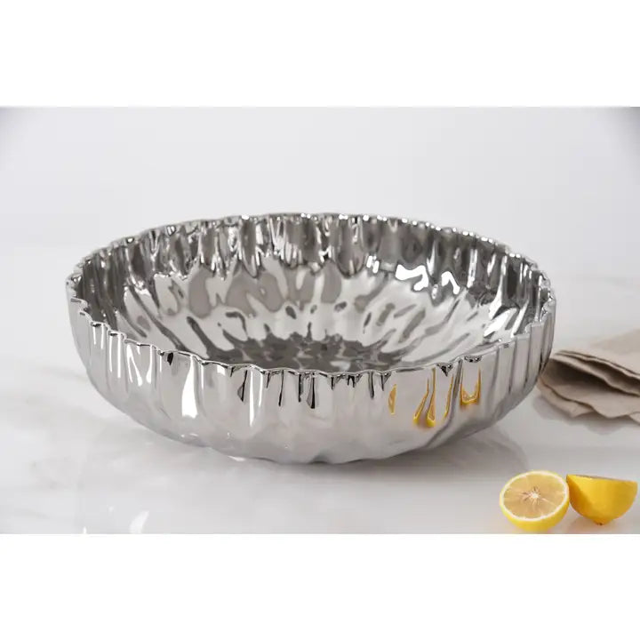 Mascali Argento Extra Large Shallow Bowl