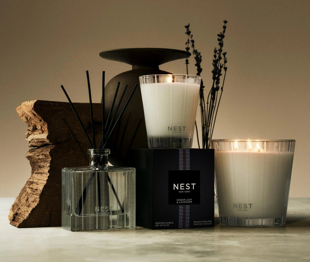 Cedar Leaf & Lavender Reed Diffuser - Robert's-NEST New York-Robert's