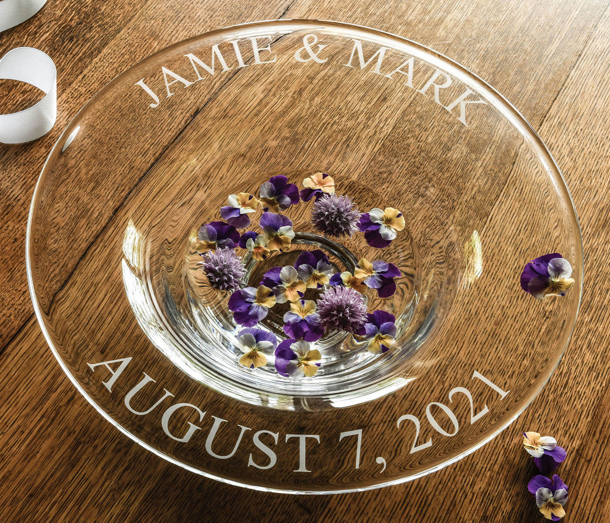 Celebration Personalized Wedding Bowl - Large - Robert's-SIMON PEARCE-Robert's