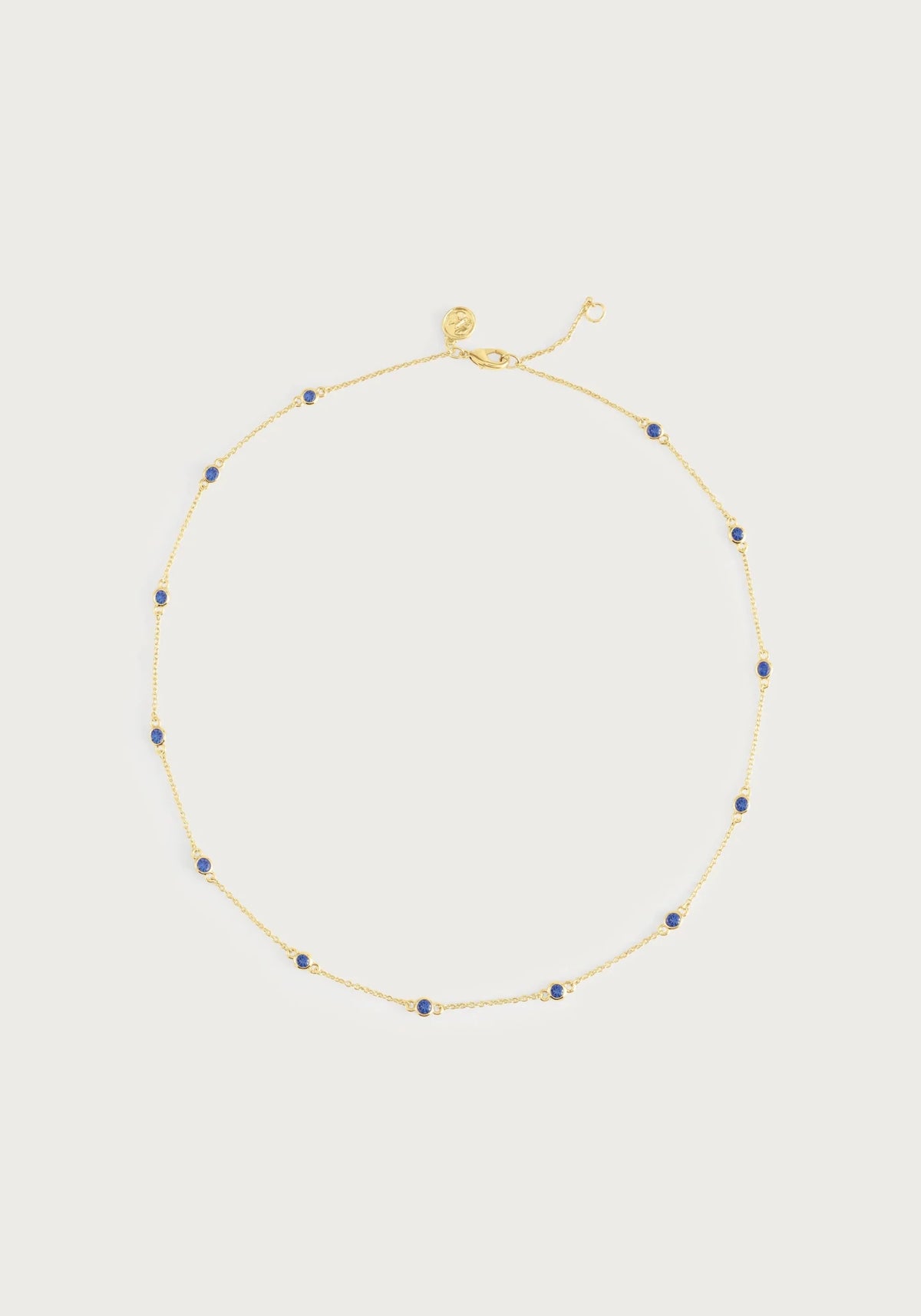 Anabel Aram-Celeste Chain With Crystals, Blue - Robert's