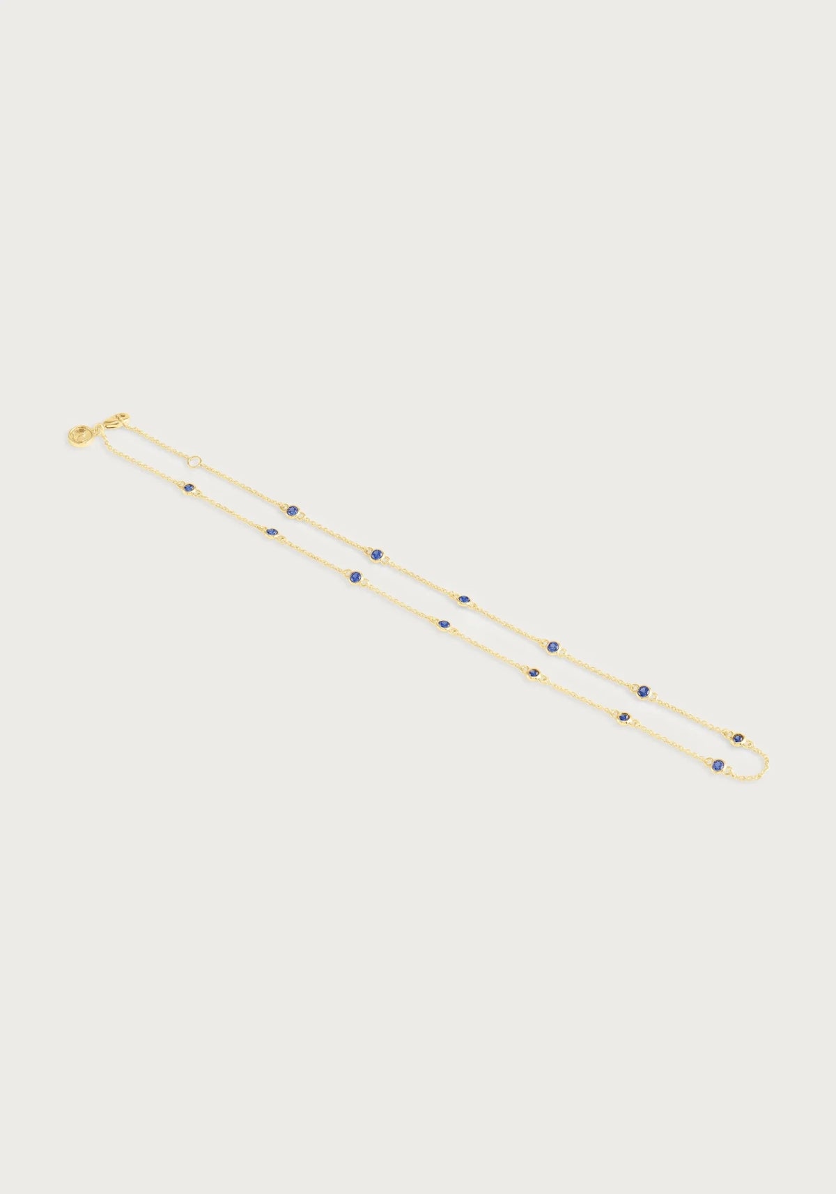 Anabel Aram-Celeste Chain With Crystals, Blue - Robert's