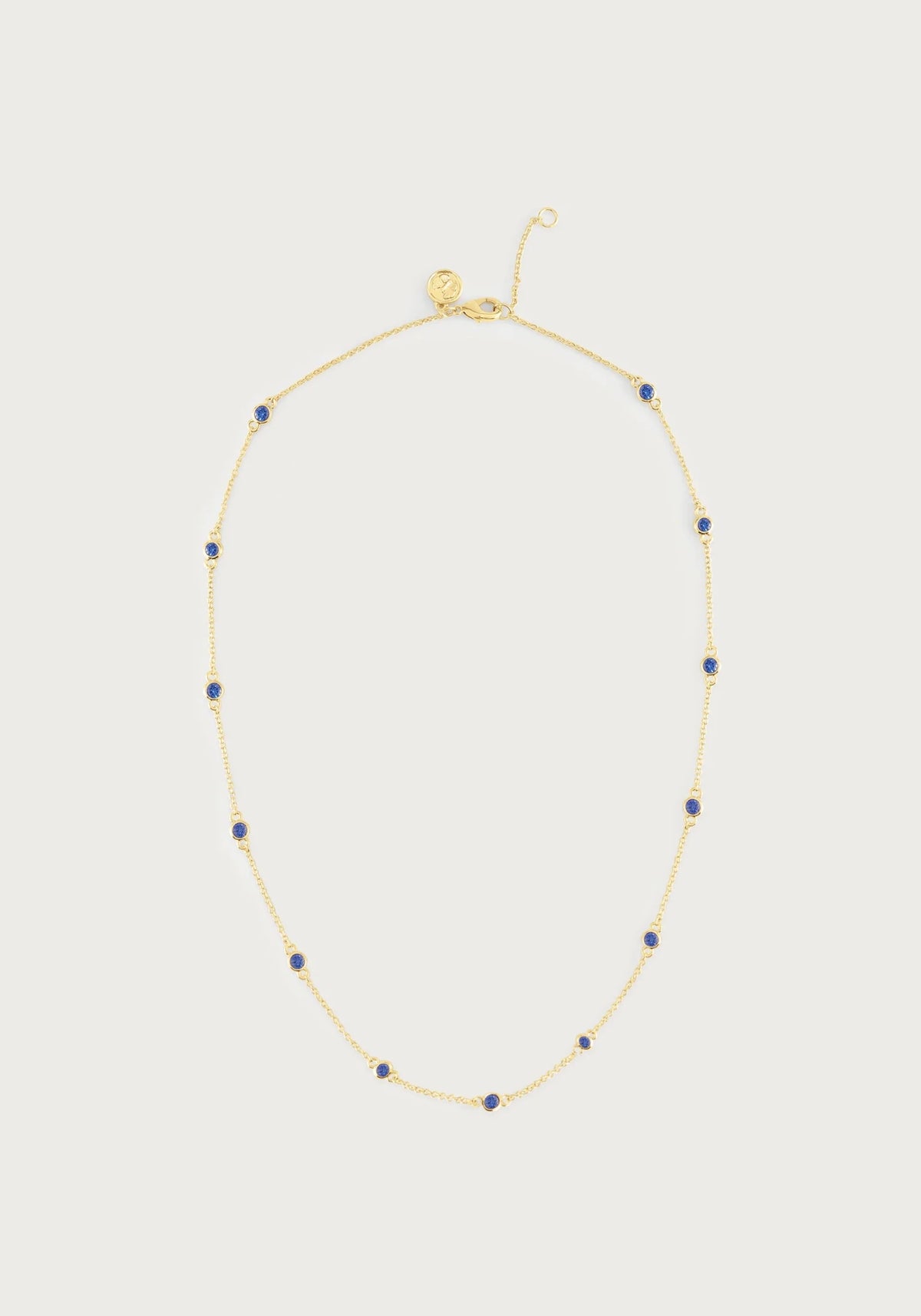 Anabel Aram-Celeste Chain With Crystals, Blue - Robert's