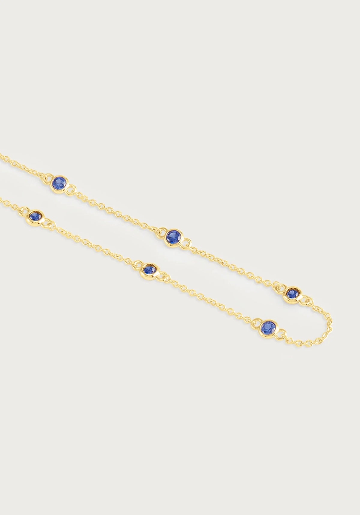 Anabel Aram-Celeste Chain With Crystals, Blue - Robert's