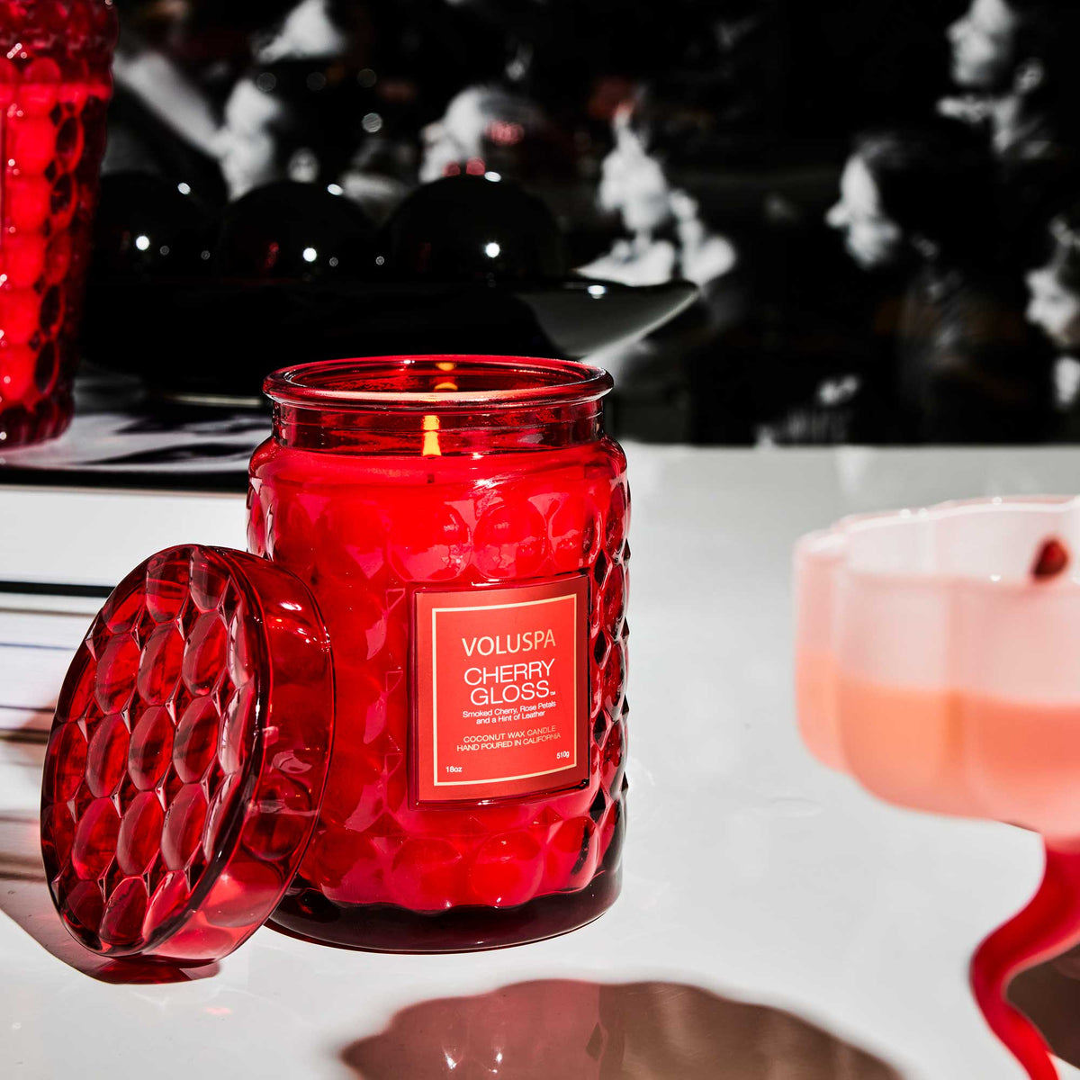 Cherry Gloss Large Jar Candle - Robert's-VOLUSPA-Robert's