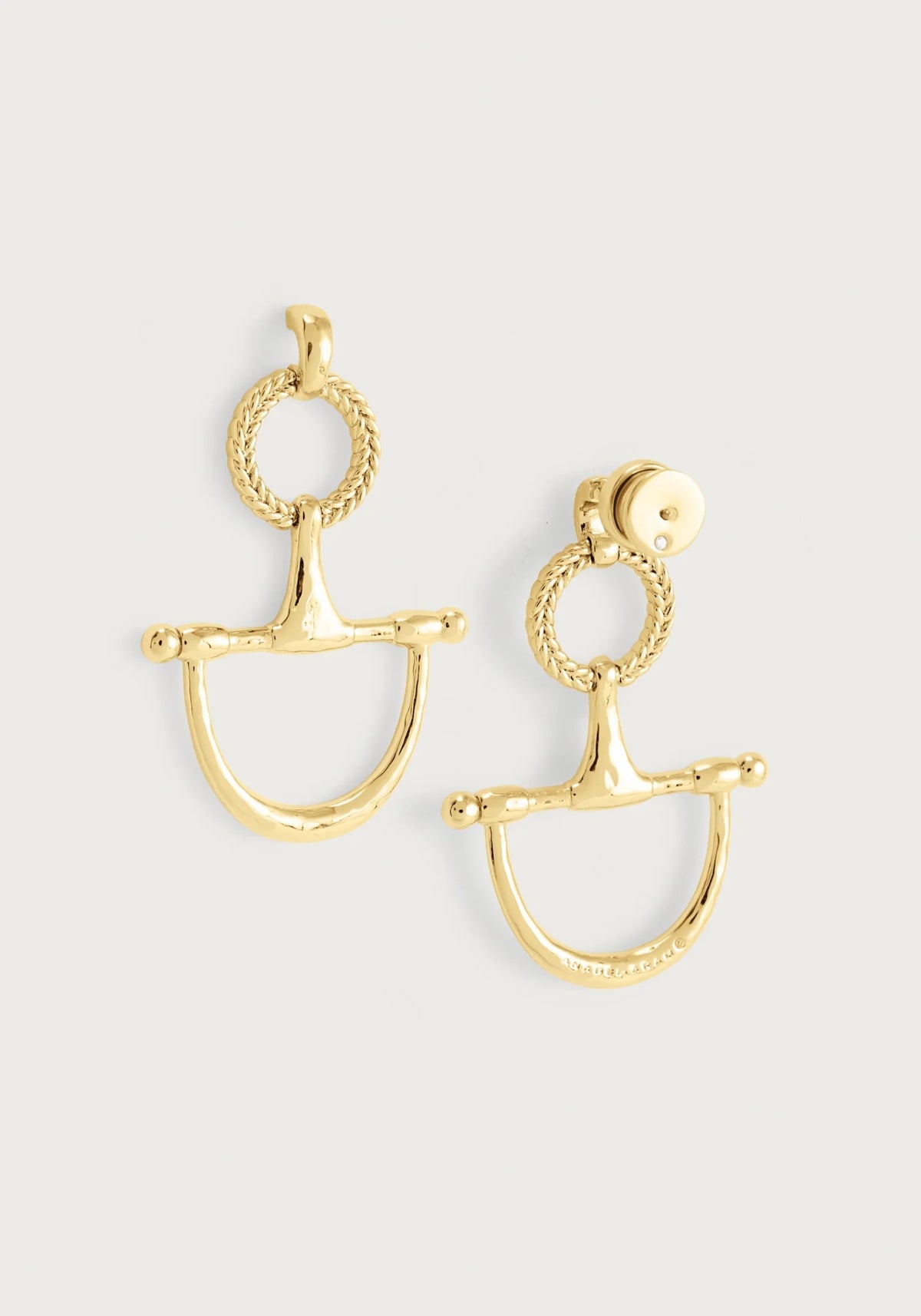 Cheval Bit Drop Earrings, Gold - Robert's-Anabel Aram-Robert's
