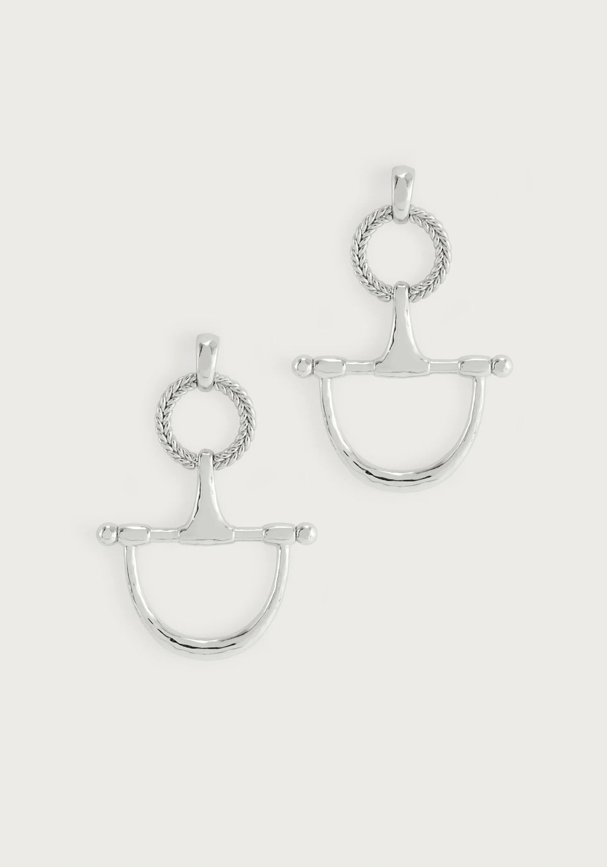 Cheval Bit Drop Earrings, Silver - Robert's-Anabel Aram-Robert's