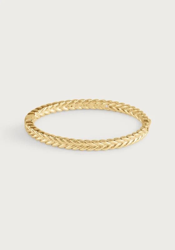 Anabel Aram-Cheval Braid Hinged Bangle - Thin - Robert's