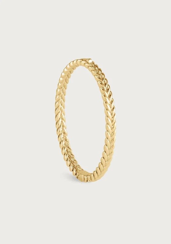 Anabel Aram-Cheval Braid Hinged Bangle - Thin - Robert's