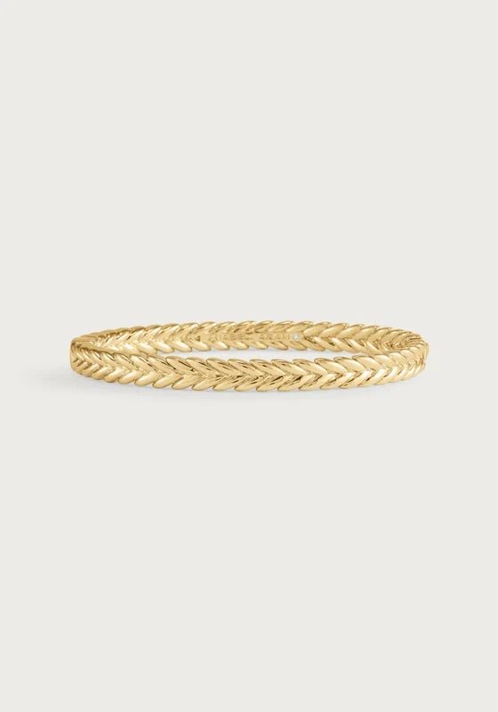 Anabel Aram-Cheval Braid Hinged Bangle - Thin - Robert's