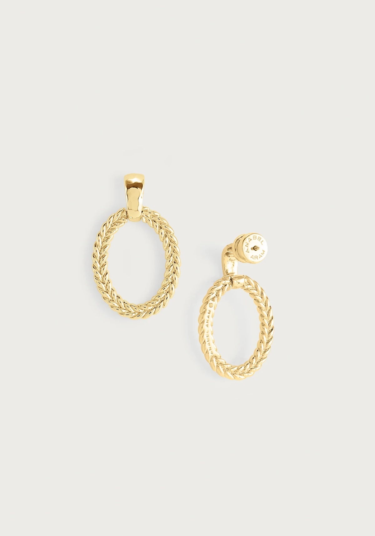 Cheval Ring Earrings, Gold - Robert's-Anabel Aram-Robert's