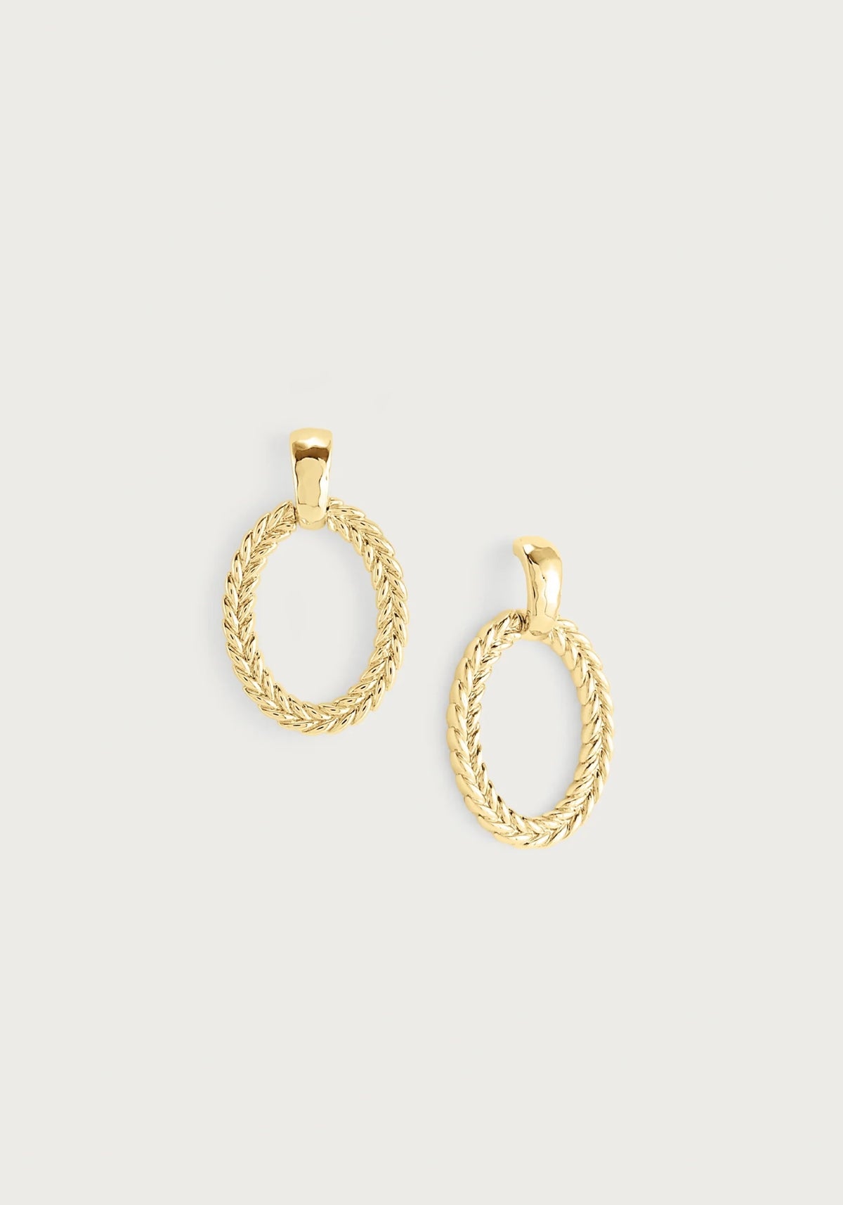 Cheval Ring Earrings, Gold - Robert's-Anabel Aram-Robert's