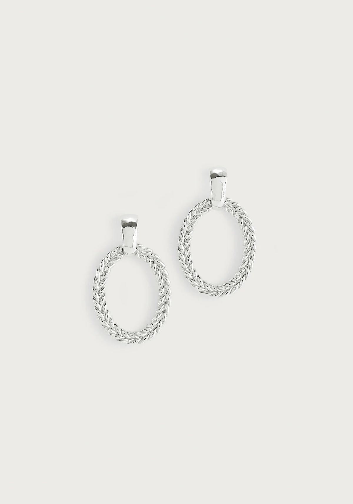 Cheval Ring Earrings, Silver - Robert's-Anabel Aram-Robert's