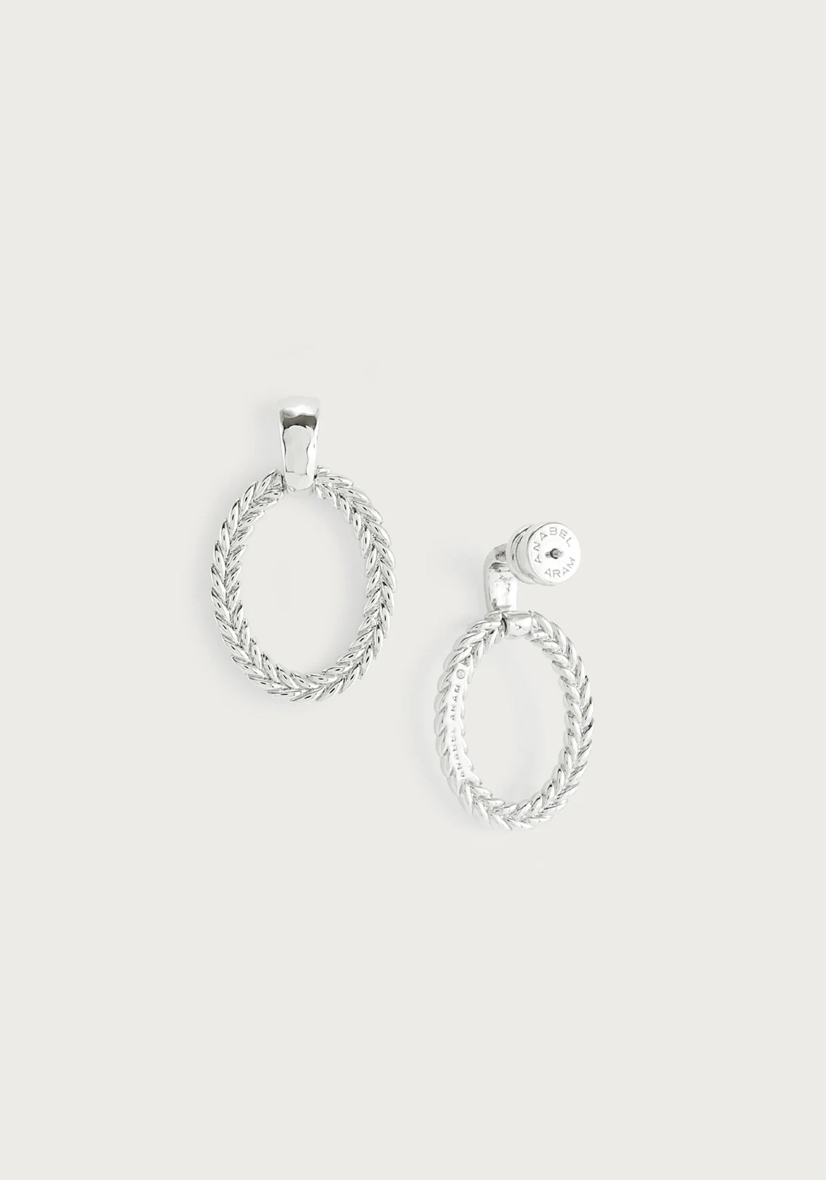 Cheval Ring Earrings, Silver - Robert's-Anabel Aram-Robert's