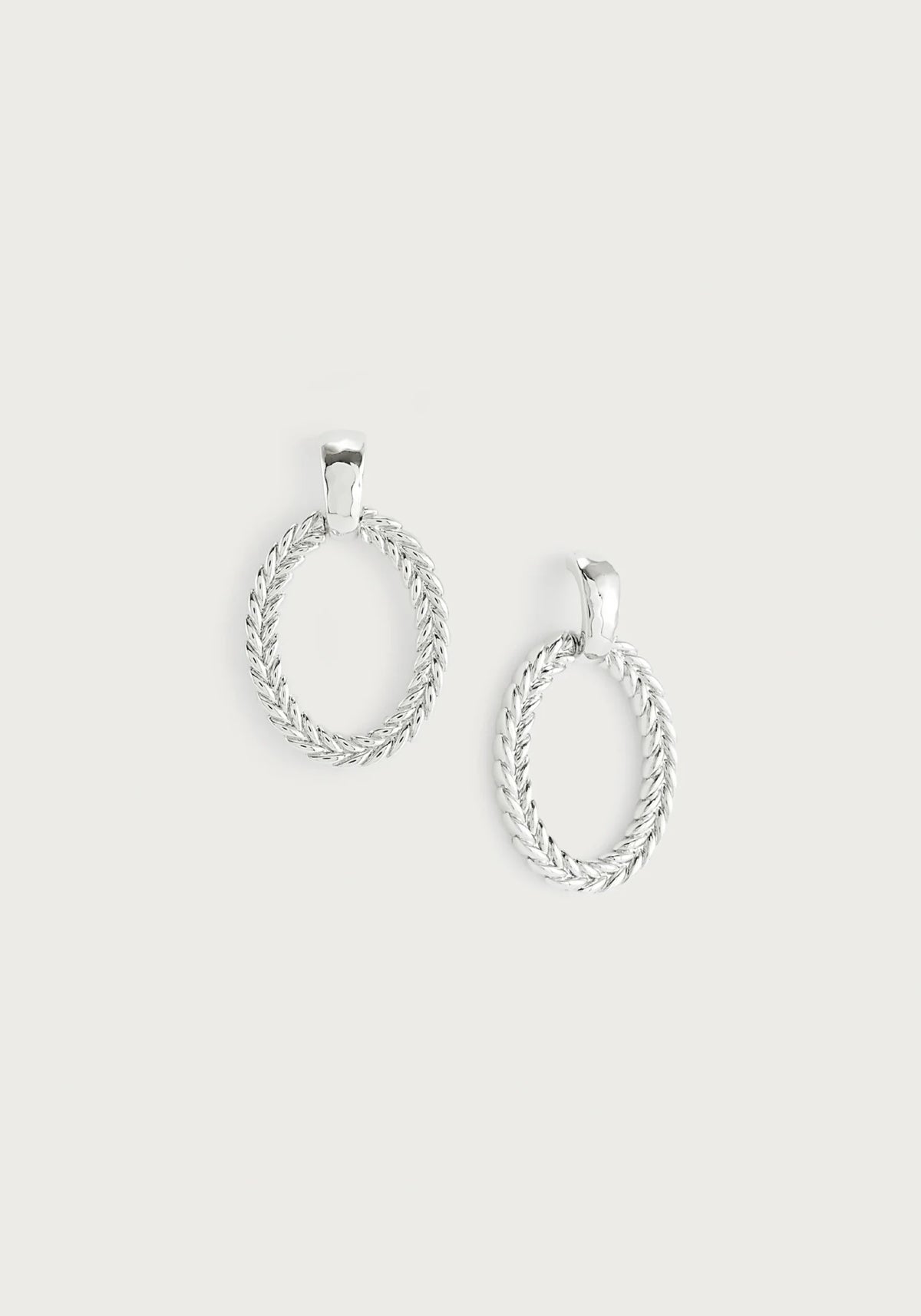 Cheval Ring Earrings, Silver - Robert's-Anabel Aram-Robert's