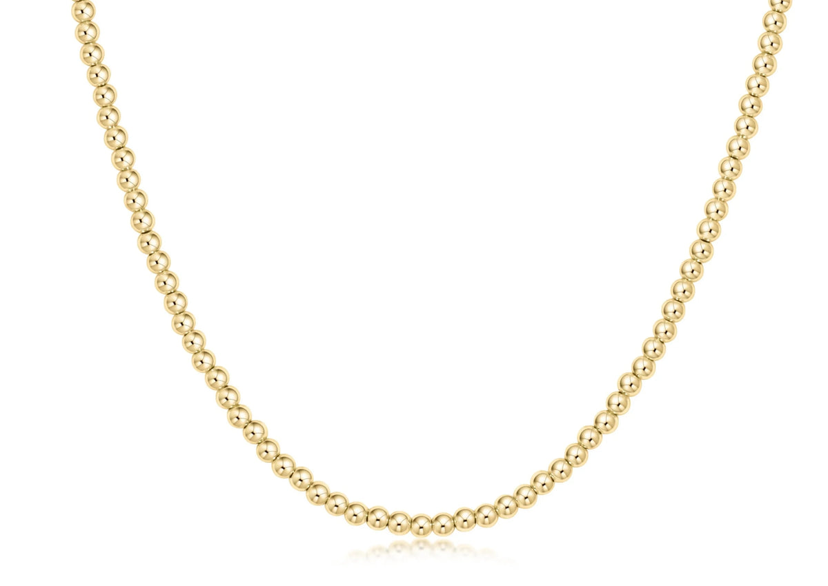 choker beaded - classic gold 3mm - Robert's-enewton-Robert's