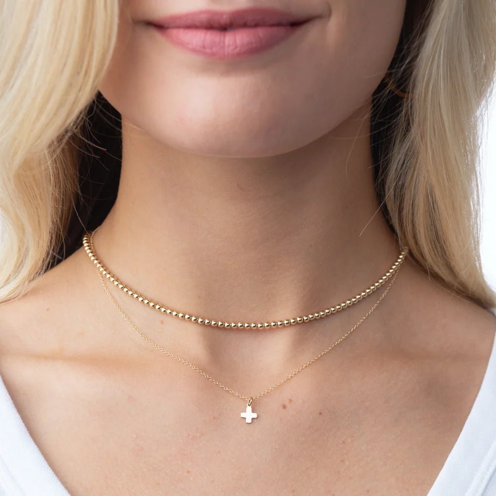 choker beaded - classic gold 3mm - Robert's-enewton-Robert's