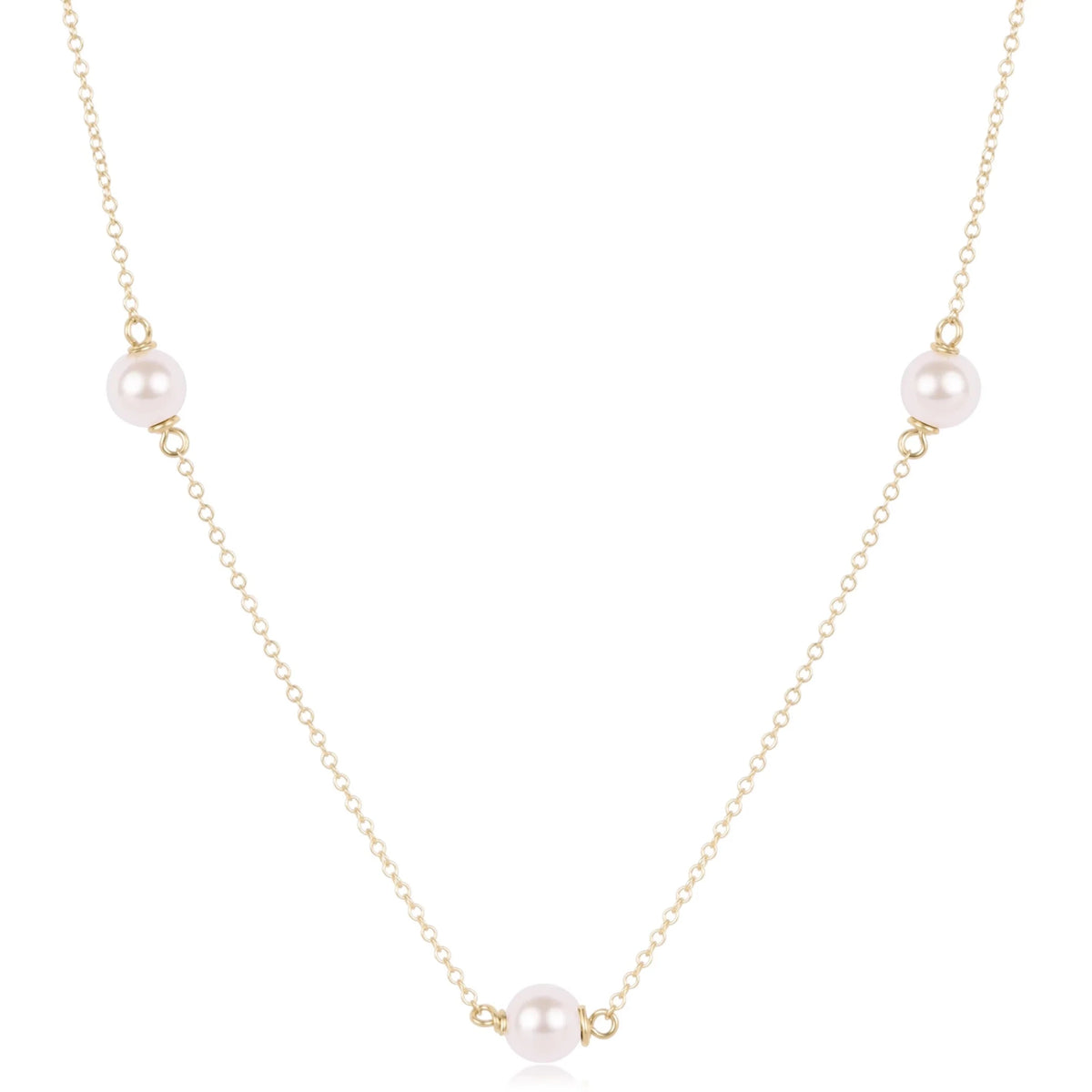 choker simplicity chain gold - pearl 6mm - Robert's-enewton-Robert's