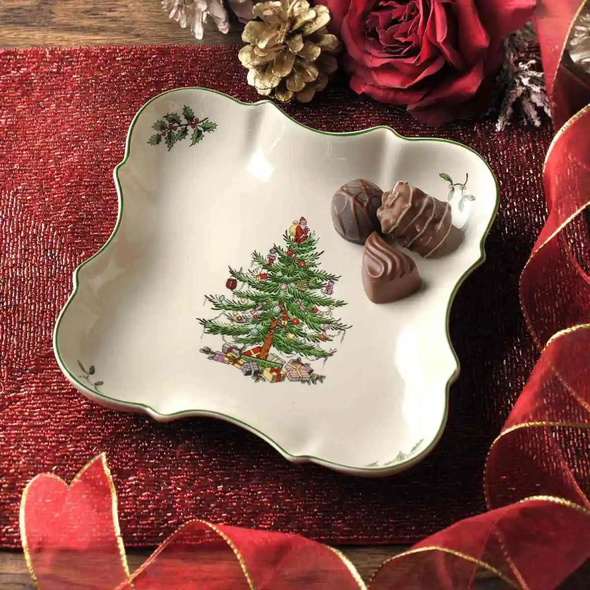 Christmas Tree Devonia Serving Tray - Robert's-SPODE | PORTMERION-Robert's