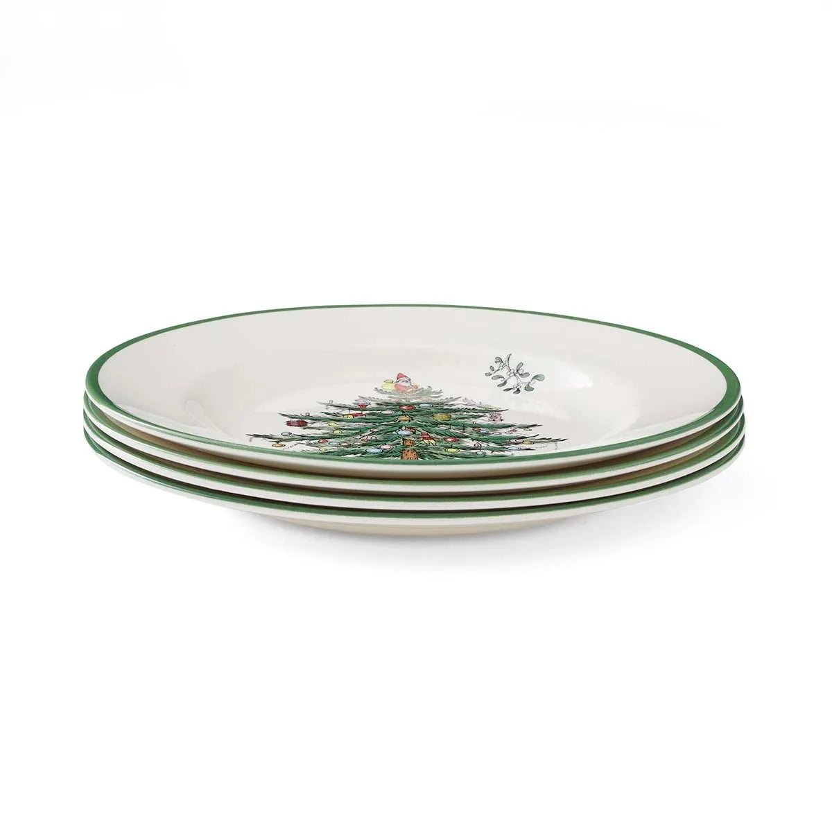 Christmas Tree Set of 4 Dinner Plates - Robert's-SPODE | PORTMERION-Robert's