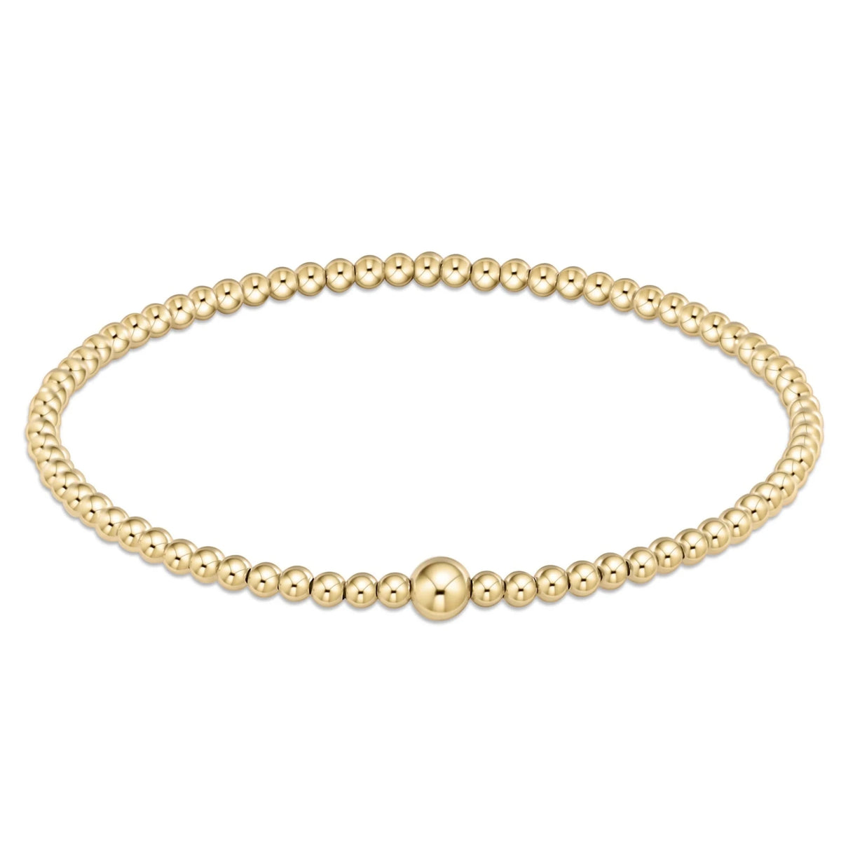classic gold 4mm bead bangle - Robert's-enewton-Robert's