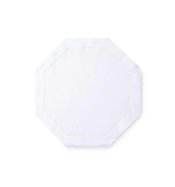 Classico Placemats Octagonal White Set of 4 - Robert's-Sferra-Robert's