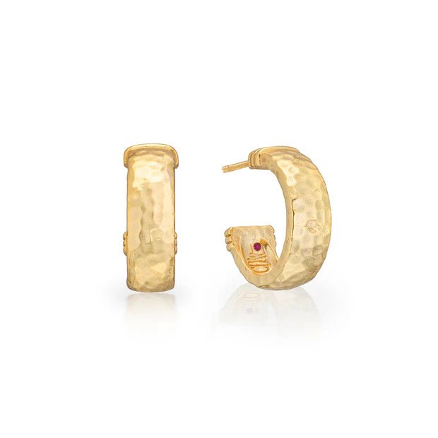 Cleopatra Classic Hoop Earrings - Gold - Robert's-Capucine De Wulf-Robert's