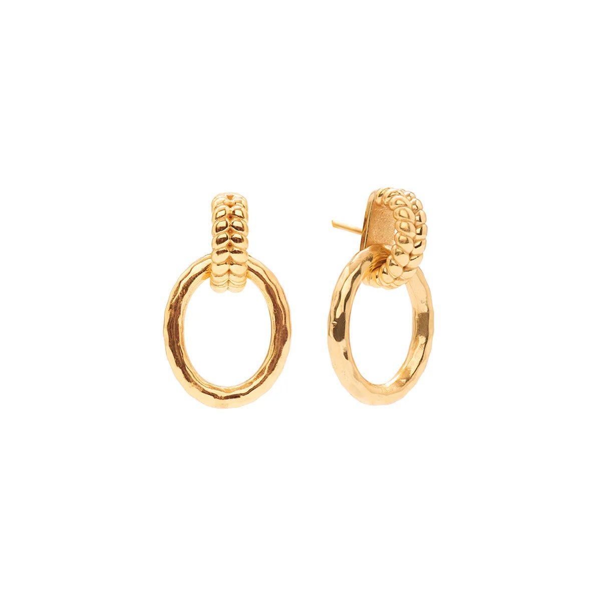 Cleopatra Regal Link Earrings - Gold - Robert's-Capucine De Wulf-Robert's