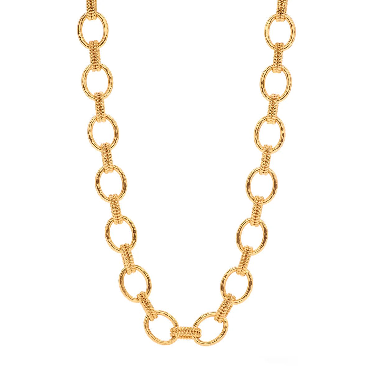 Cleopatra Regal Link Necklace, 16"+2" - Gold - Robert's-Capucine De Wulf-Robert's