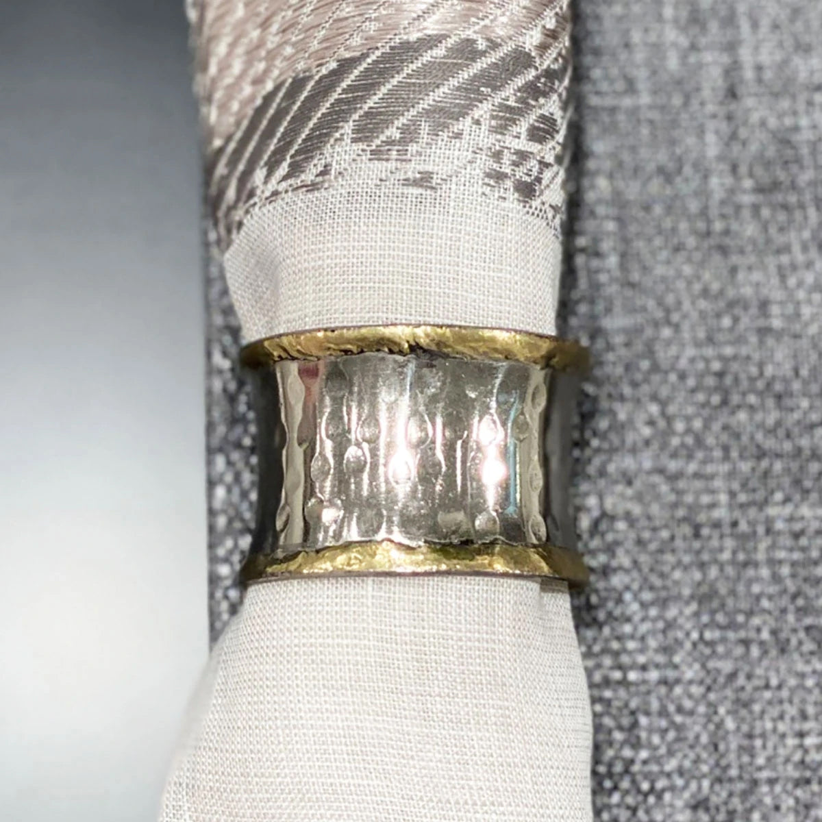 Concave Metallic Napkin Ring