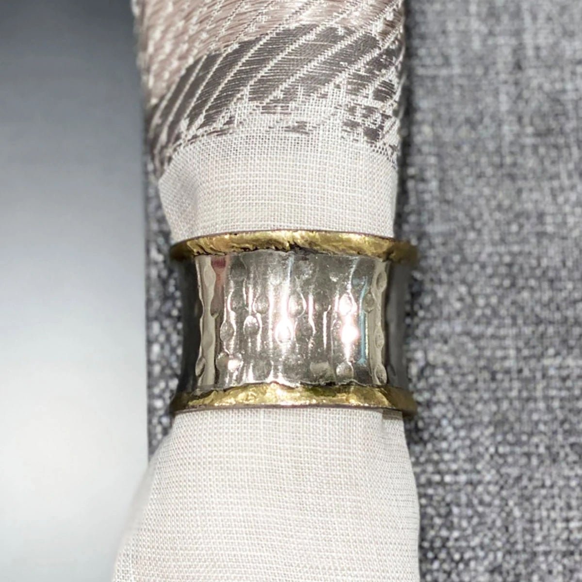 Concave Metallic Napkin Ring - Robert's-Bodrum-Robert's