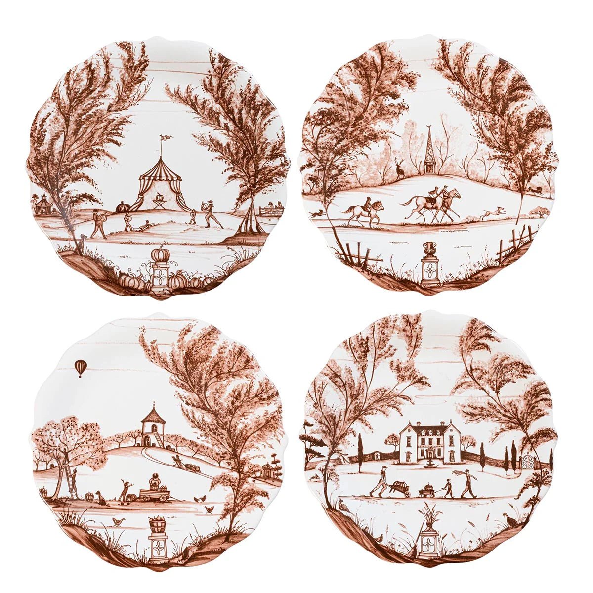 Country Estate Harvest Party Plate Assorted Set/4 - Robert's-Juliska-Robert's