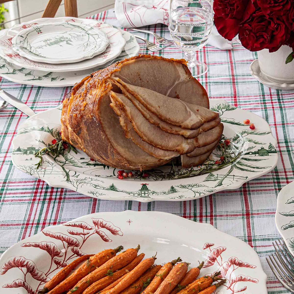 Country Estate Winter Frolic 18" Platter - Evergreen - Robert's-Juliska-Robert's