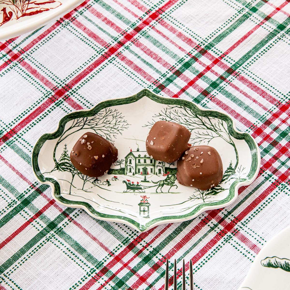 Country Estate Winter Frolic 7" Tray- Evergreen - Robert's-Juliska-Robert's