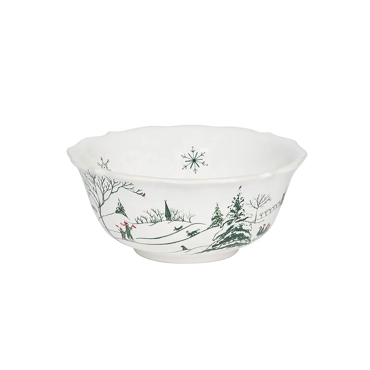 Country Estate Winter Frolic Cereal/Ice Cream Bowl - Evergreen - Robert's-Juliska-Robert's