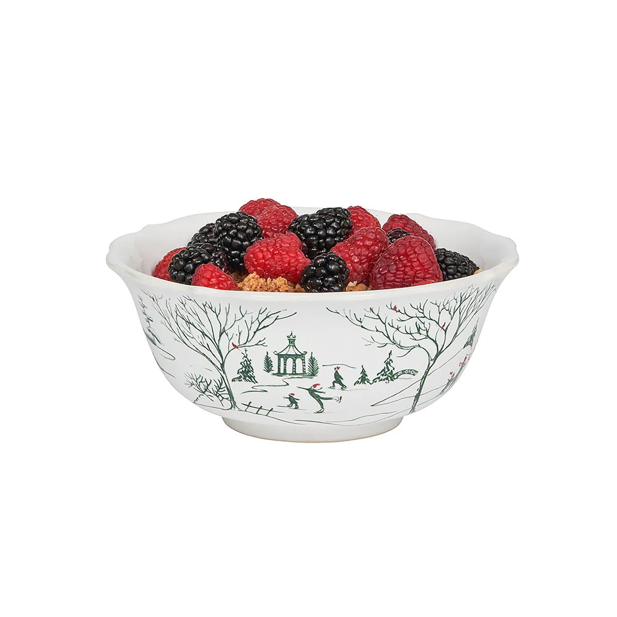 Country Estate Winter Frolic Cereal/Ice Cream Bowl - Evergreen - Robert's-Juliska-Robert's