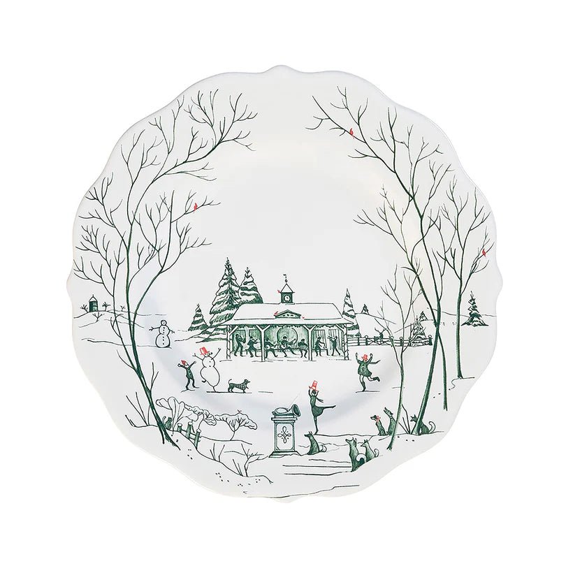Country Estate Winter Frolic Dessert/Salad Plate - Evergreen - Robert's-Juliska-Robert's