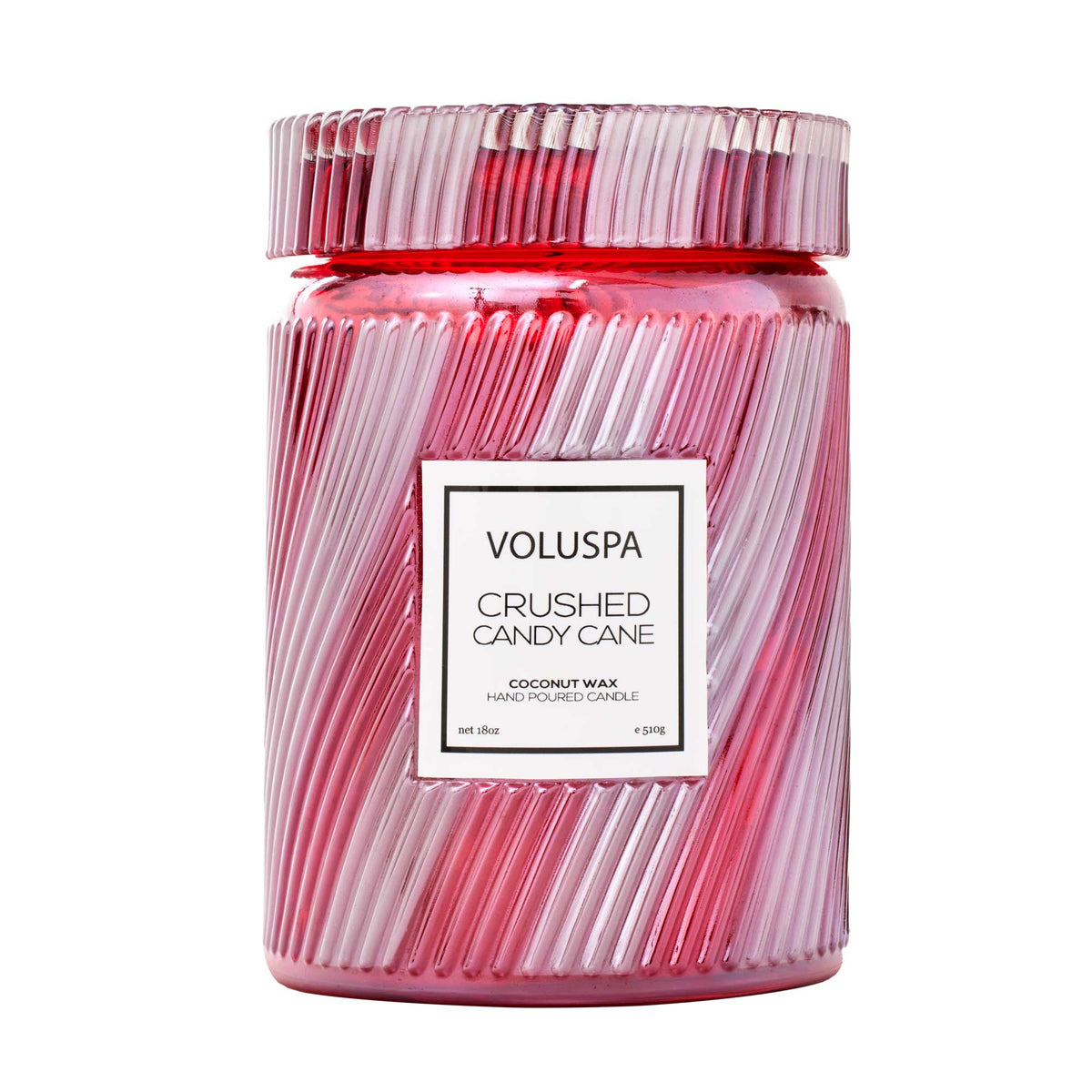 Crushed Candy Cane Large Jar Candle - Robert's-VOLUSPA-Robert's