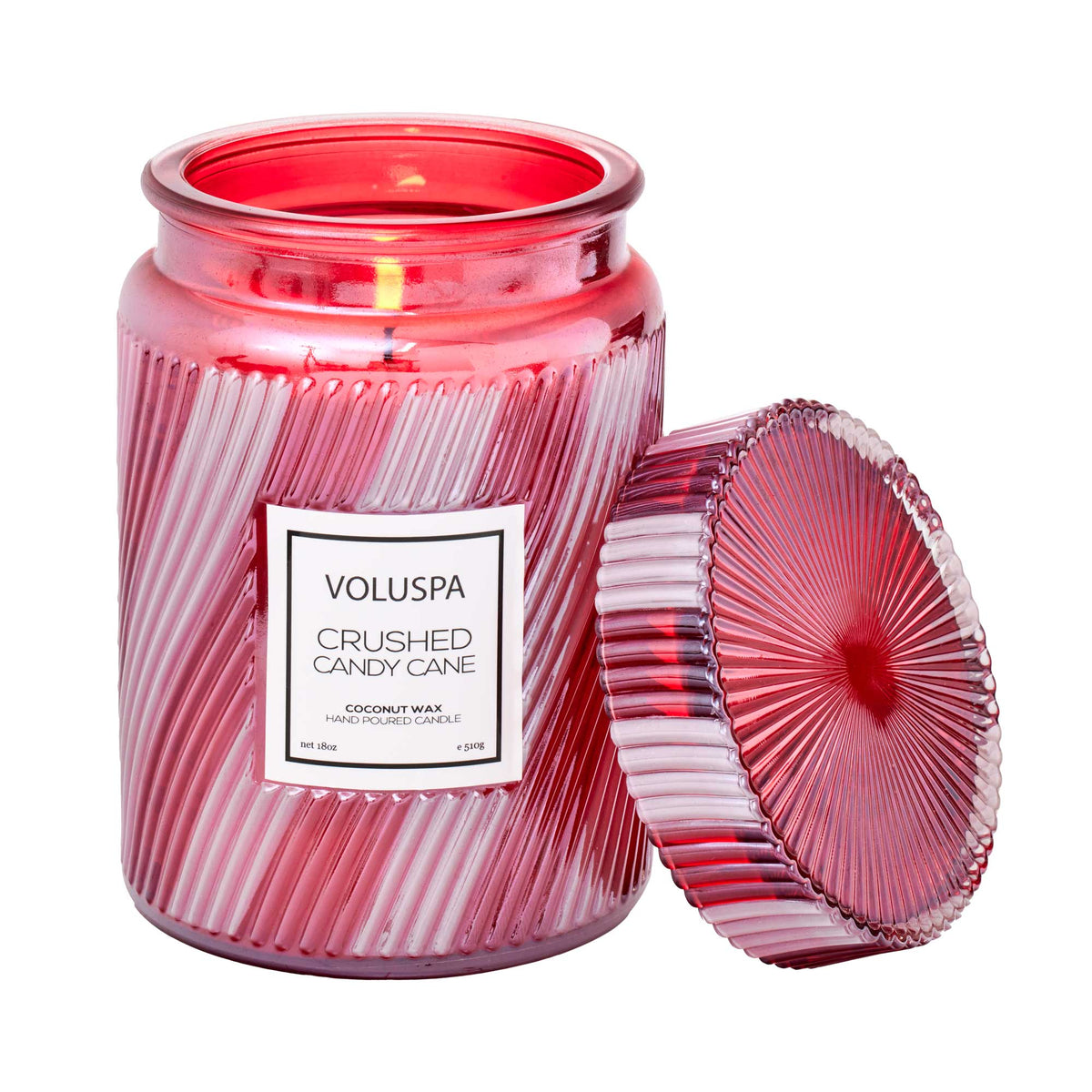Crushed Candy Cane Large Jar Candle - Robert's-VOLUSPA-Robert's