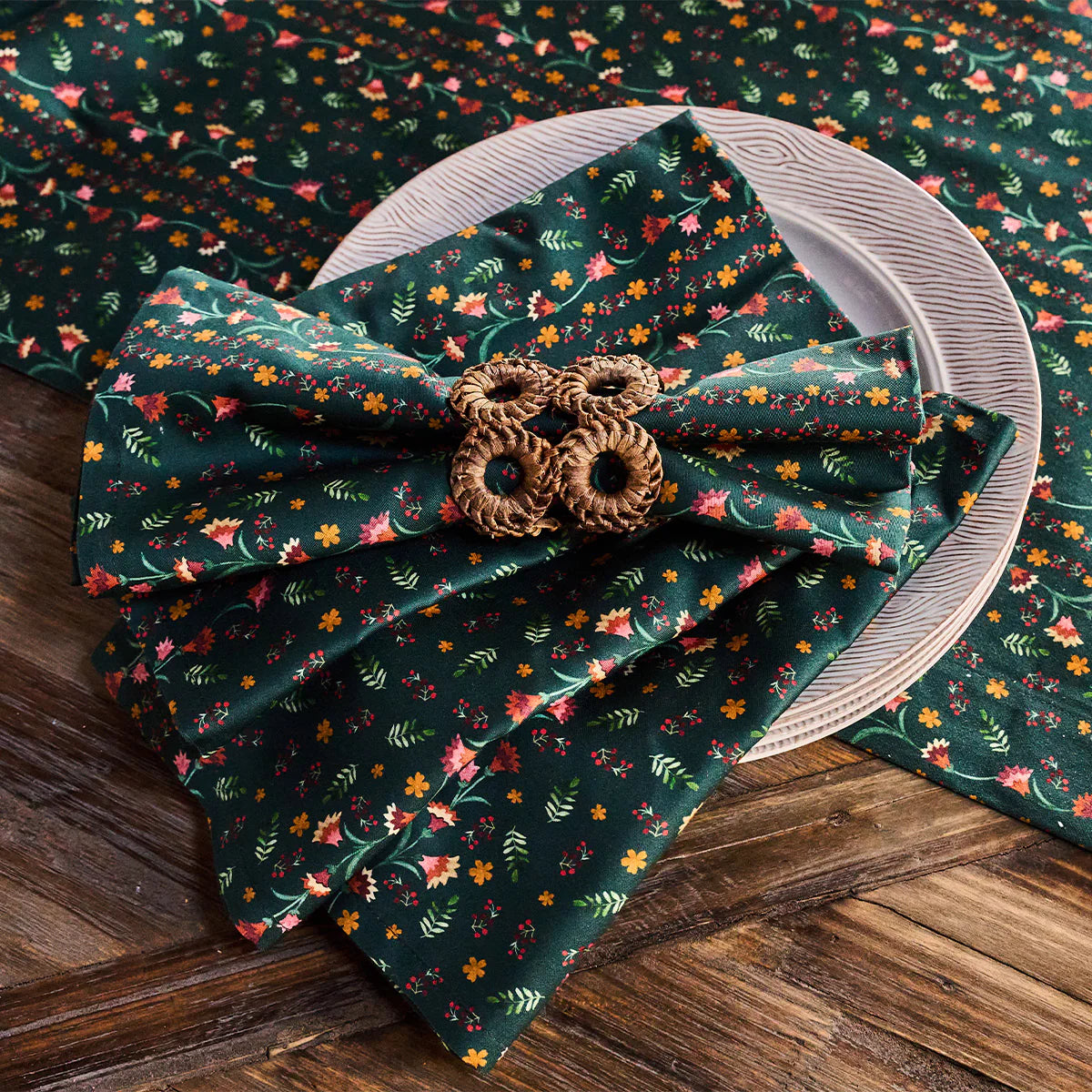 Klara Napkin Set/4 - Evergreen