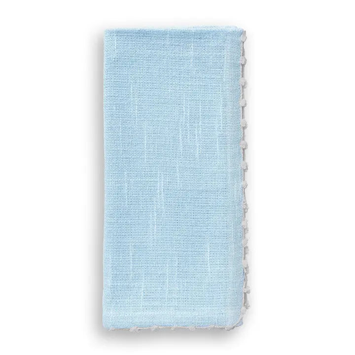 Knotted Edge Natural Cotton Napkin Set of 4