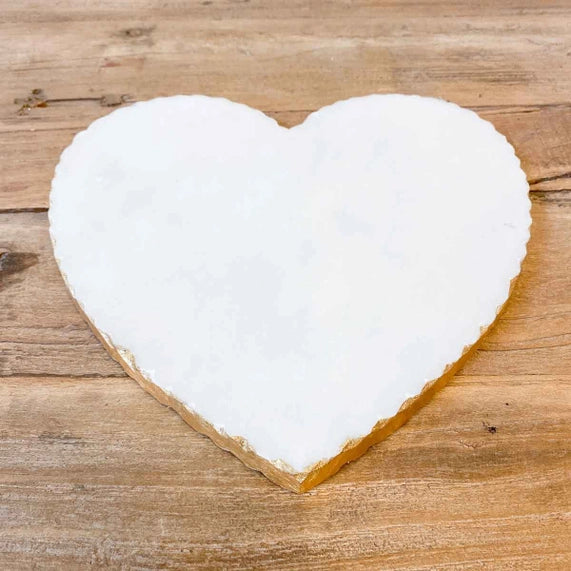 Heart Shaped Marble Serving Board