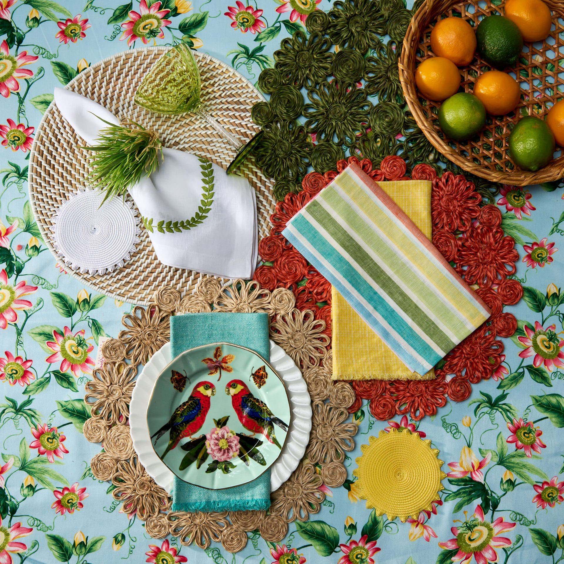Deborah Rhodes Bermuda Mutli Stripe Napkin