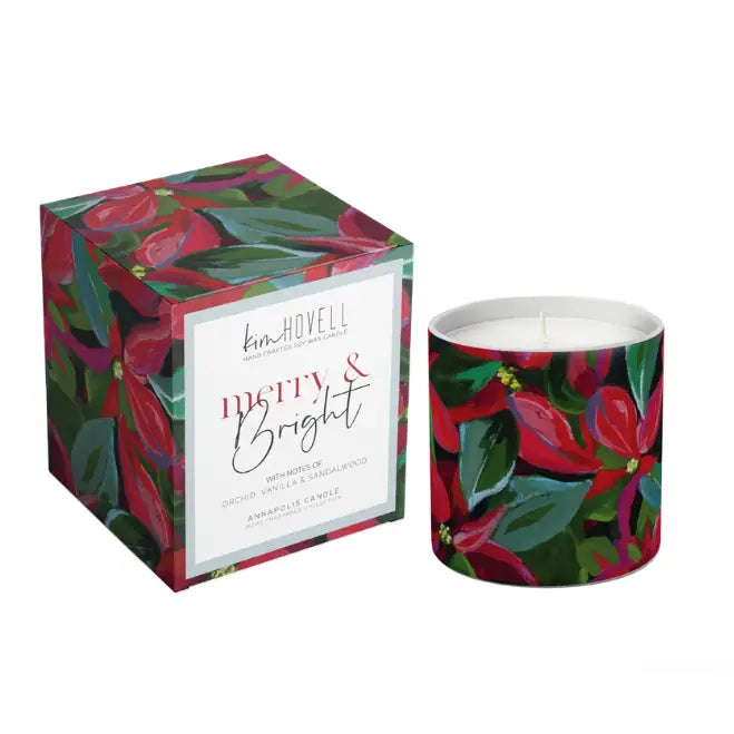 Merry and Bright Boxed Candle Kim Hovell