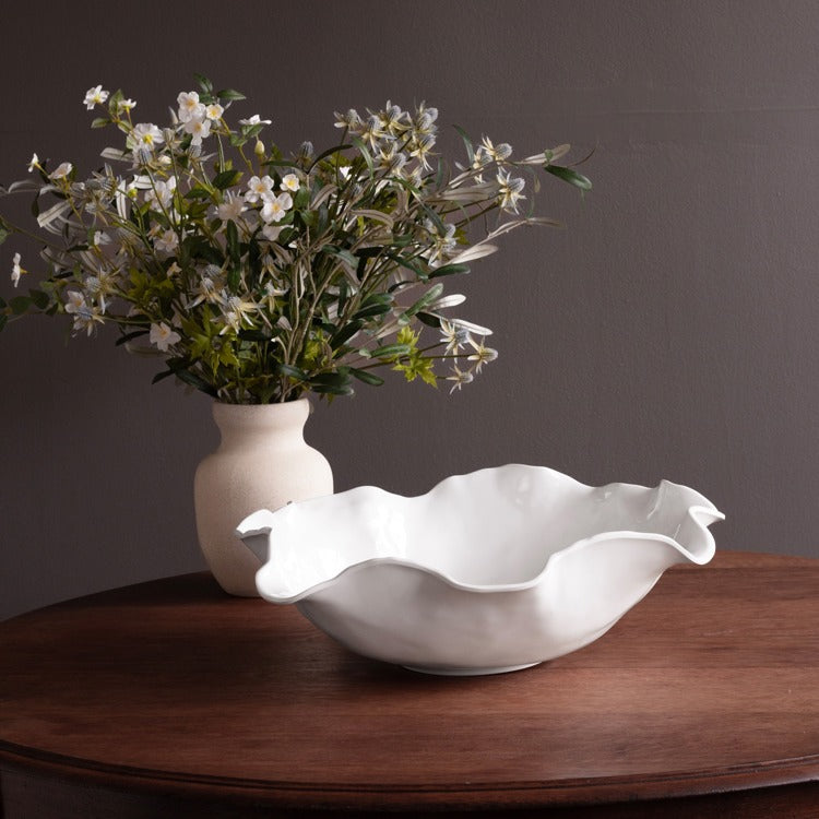 VIDA Havana Extra Large Round Centerpiece White