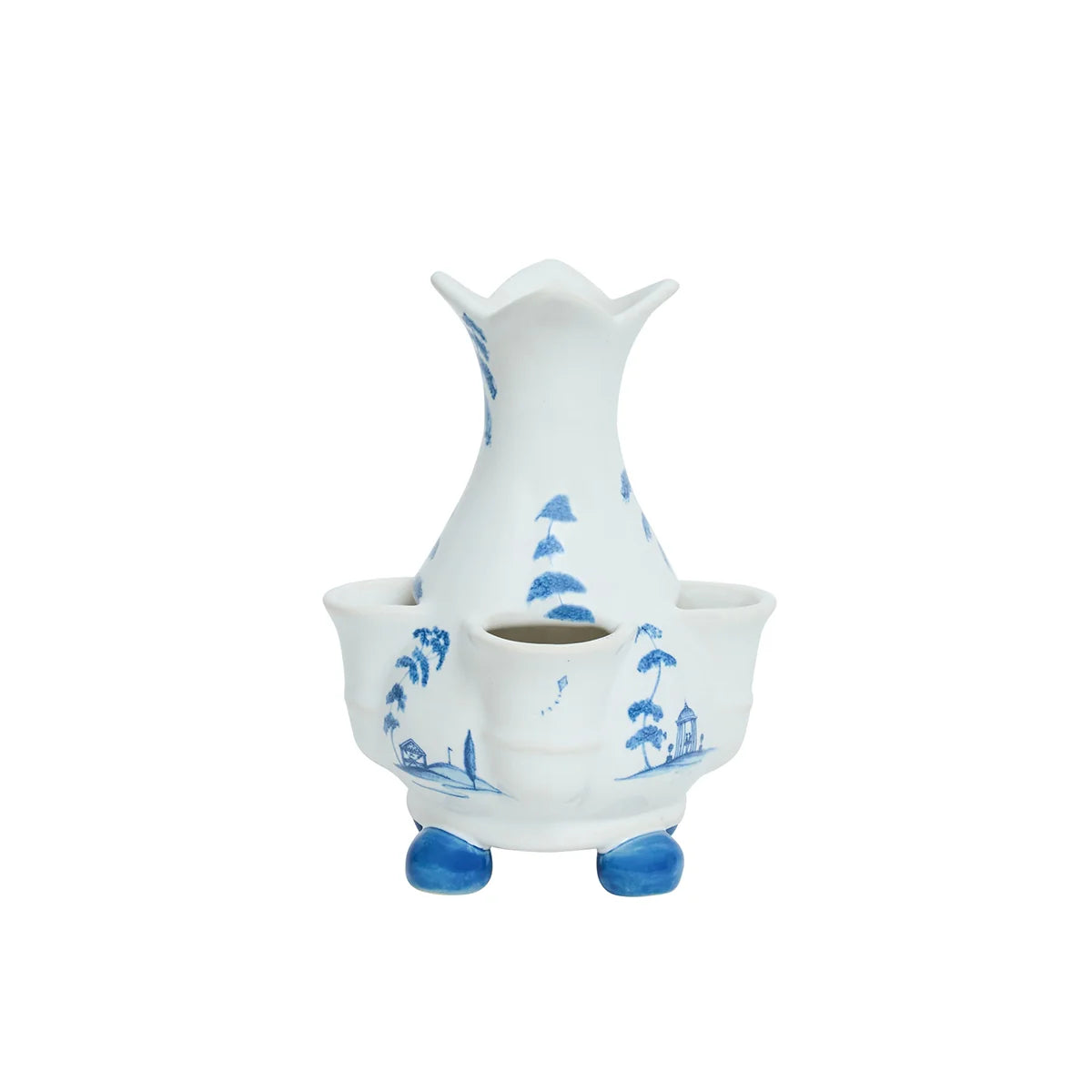 Country Estate  6" Tulipiere Vase - Delft Blue