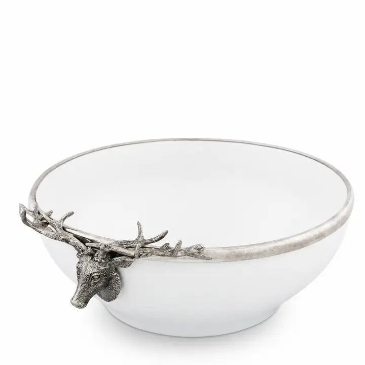 Elk Head Stoneware Bowl Large - Robert's-VAGABOND HOUSE-Robert's