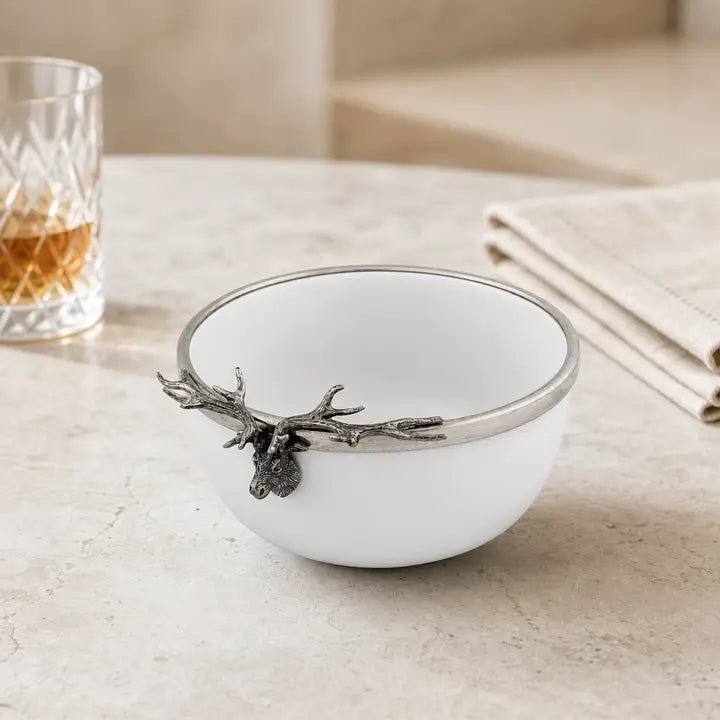 Elk Head Stoneware Bowl Small - Robert's-VAGABOND HOUSE-Robert's