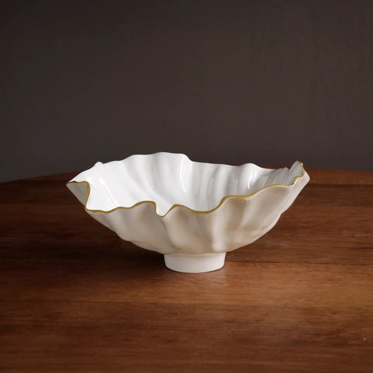 ENCANTO Bloom Medium Bowl (Cream and White) - Robert's-Beatriz Ball Collection-Robert's