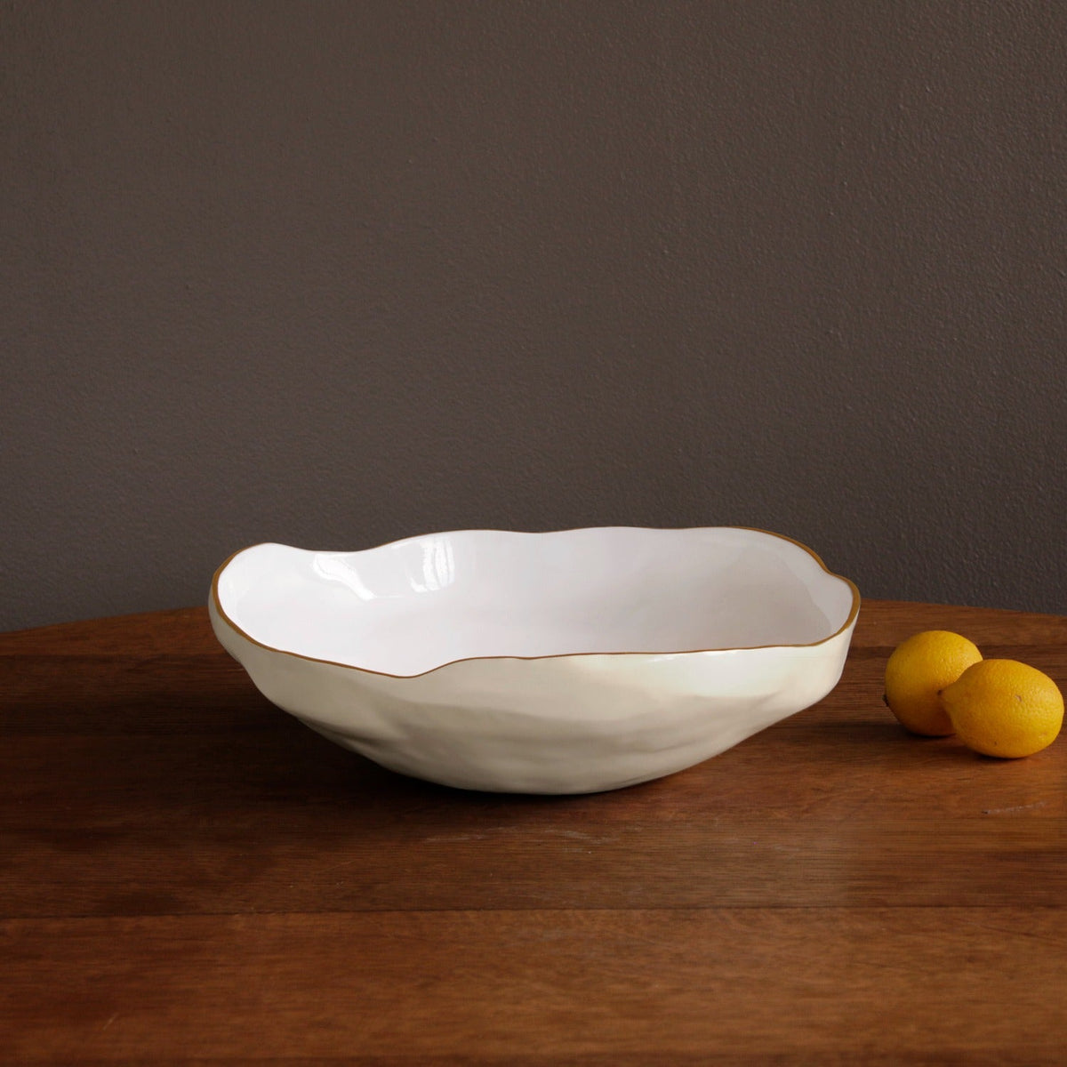 ENCANTO Nuevo Large Bowl (Cream and White) - Robert's-Beatriz Ball Collection-Robert's